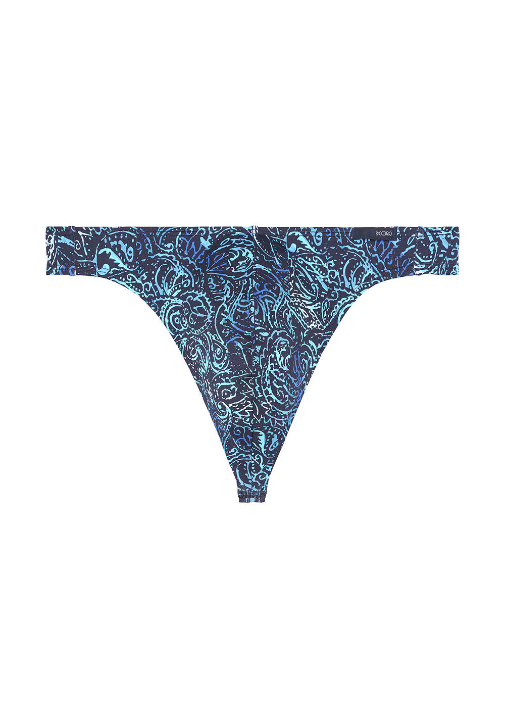 Front cutout view of HO navy print  G-String