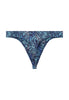 Back cutout view of HO navy print  G-String