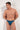 Front view of a men model wearing HO navy print  G-String