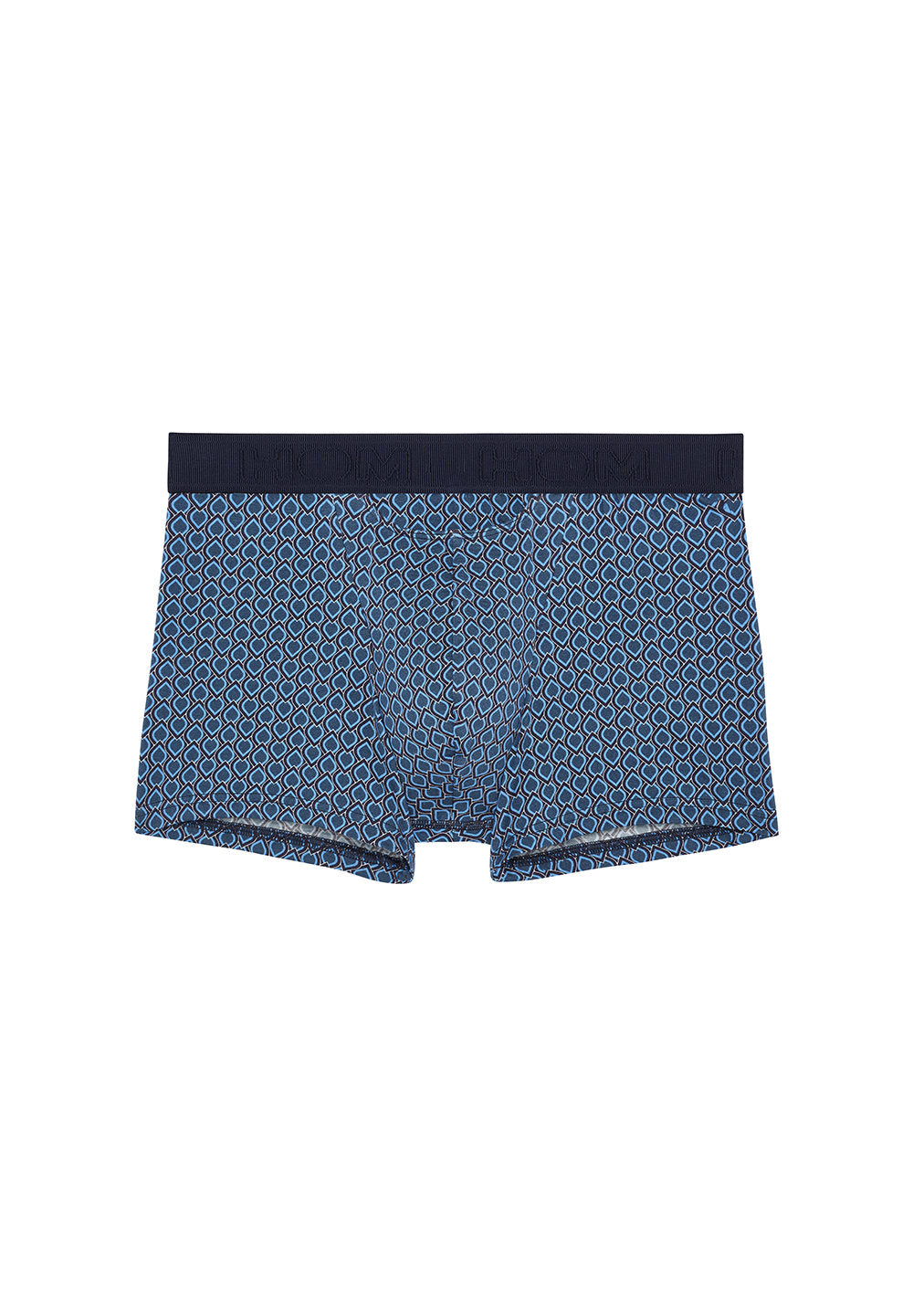 Front cutout view of HO blue print modal/viscose/tencel Boxer Briefs HO1