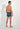General view of a men model wearing HO blue print modal/viscose/tencel Boxer Briefs HO1
