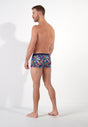 General view of a men model wearing HO multico print  Trunk