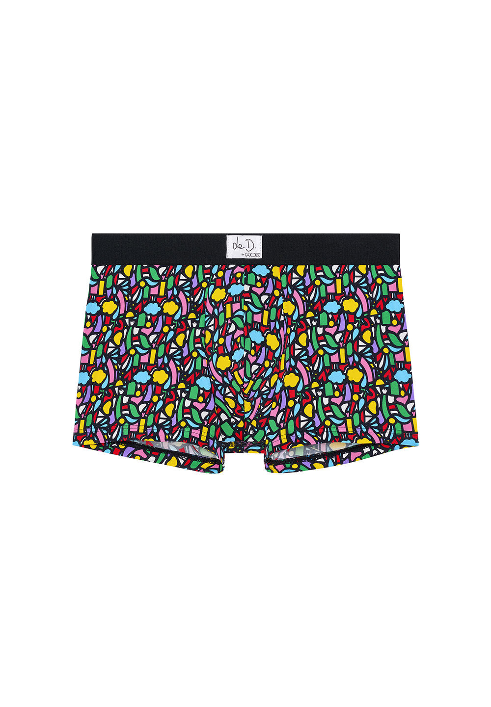 Front cutout view of HO multico print  Boxer Briefs