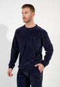 Front view of a men model wearing HO navy  Homewear
