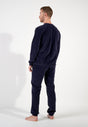 General view of a men model wearing HO navy  Homewear