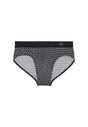 Front cutout view of HO grey print modal/viscose/tencel Comfort Briefs HO1