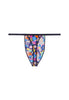 Back cutout view of HO multico print  G-String