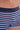 Close-up view of a men model wearing HO blue stripes  Boxer Briefs
