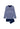 Front cutout view of HO blue stripes cotton Long Sleepwear