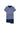 Front cutout view of HO blue stripes cotton Short Sleepwear