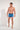 Full-body view of a men model wearing HO blue print modal/viscose/tencel Comfort Boxer Briefs HO1