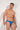 Front view of a men model wearing HO blue print modal/viscose/tencel Comfort Micro Briefs