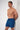 General view of a men model wearing HO navy print  Beach Boxer