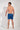 General view of a men model wearing HO navy print  Beach Boxer