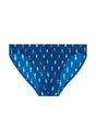 Front cutout view of HO navy print  Swim Micro Briefs
