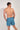 Back view of a men model wearing HO blue print  Beach Boxer