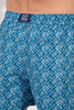 General view of a men model wearing HO blue print  Beach Boxer