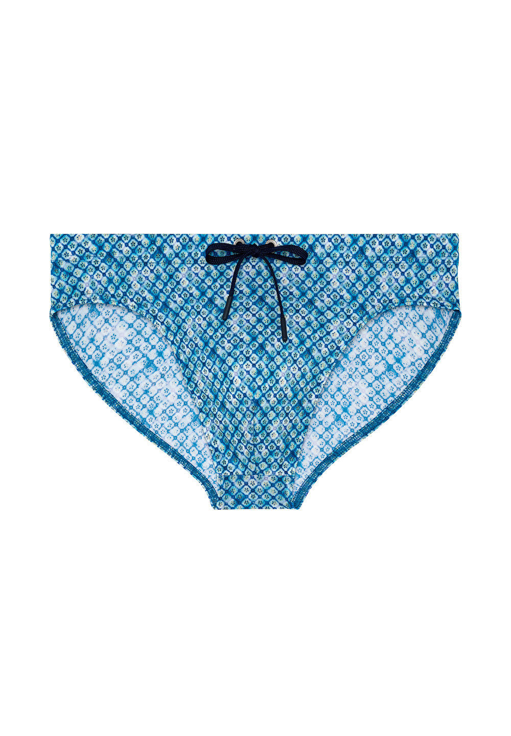 Front cutout view of HO blue print  Swim Mini Briefs