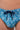 Close-up view of a men model wearing HO blue print  Swim Mini Briefs