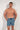 Front view of a men model wearing HO blue print  Beach Boxer