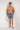 General view of a men model wearing HO blue print  Beach Boxer