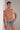 Front view of a men model wearing HO blue print  Swim Mini Briefs