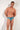 General view of a men model wearing HO blue print  Swim Mini Briefs
