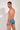 Back view of a men model wearing HO blue print  Swim Mini Briefs