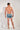 General view of a men model wearing HO blue print  Swim Shorts