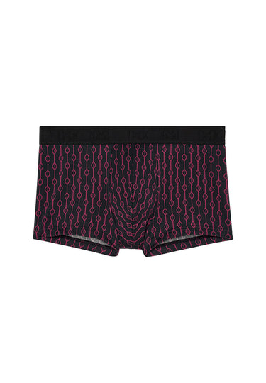 Front cutout view of HO red print modal/viscose/tencel Trunk