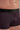Close-up view of a men model wearing HO red print modal/viscose/tencel Trunk