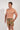 Front view of a men model wearing HO navy print  Beach Boxer