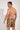 Back view of a men model wearing HO navy print  Beach Boxer