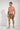 Full-body view of a men model wearing HO navy print  Beach Boxer
