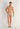 Full-body view of a men model wearing HO white print  Comfort Micro Briefs