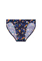 Front cutout view of HO black print  Comfort Micro Briefs