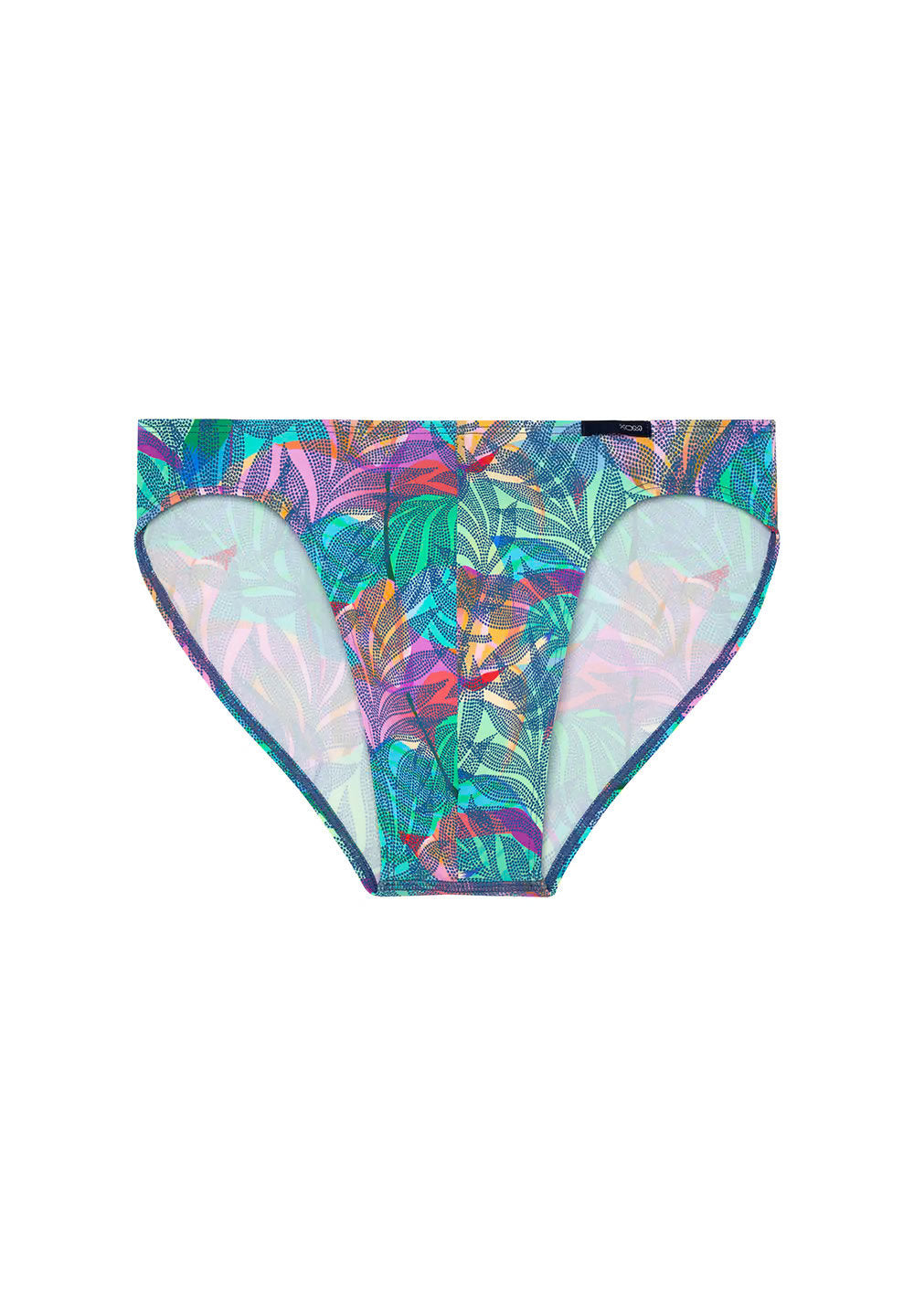 Front cutout view of HO multico print  Comfort Micro Briefs