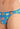 Close-up view of a men model wearing HO blue print  Comfort Micro Briefs