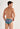 Back view of a men model wearing HO navy blue print  Comfort Micro Briefs
