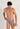 Front view of a men model wearing HO navy print  Comfort Micro Briefs