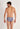 Back view of a men model wearing HO navy print  Comfort Micro Briefs