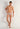 Full-body view of a men model wearing HO white print  G-String