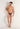 Full-body view of a men model wearing HO black print  G-String