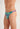 Close-up view of a men model wearing HO multico print  G-String