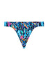 Front cutout view of HO navy blue print  G-String