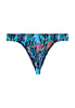 Back cutout view of HO navy blue print  G-String