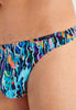 General view of a men model wearing HO navy blue print  G-String