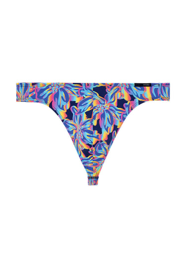 Front cutout view of HO navy print  G-String