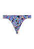 Front cutout view of HO navy print  G-String