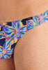 General view of a men model wearing HO navy print  G-String